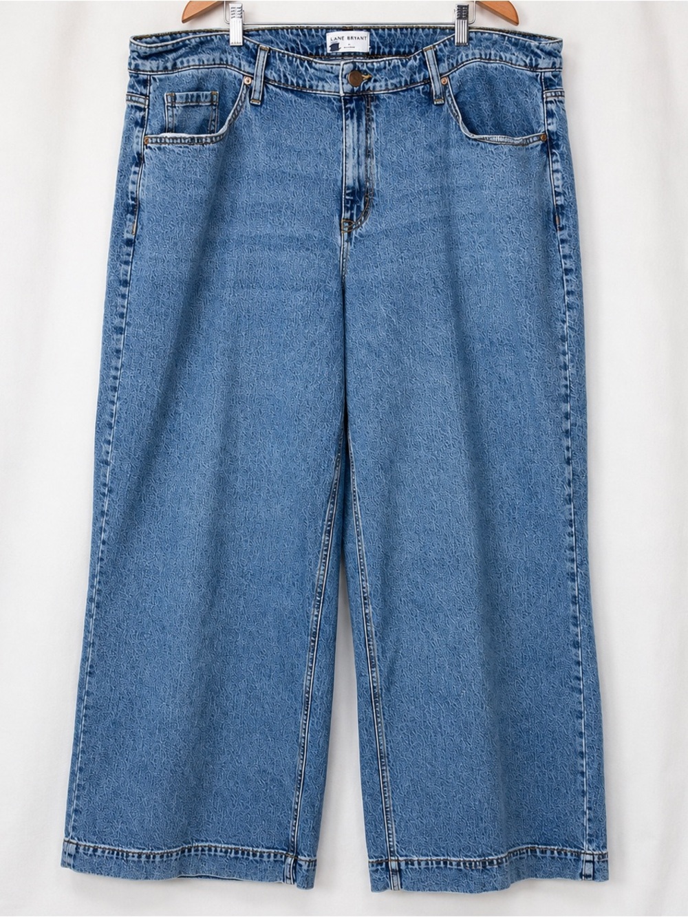 Lane Bryant Signature Fit Flex Magic Wide Leg Jeans Size 24